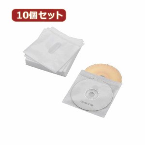 【10個セット】エレコム Blu-ray・CD・DVD対応不織布ケース タイトルカード CCD-NIWB60WH CCD-NIWB60WHX10(代引不可)【送料無料】