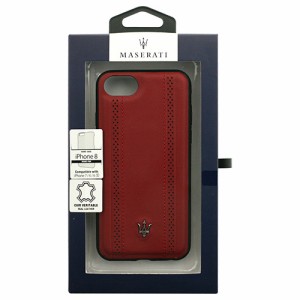 MASERATI 公式ライセンス品 iPhone8 7 6s 6専用 本革バックカバー MAGPEHCI8BU(代引不可)【送料無料】