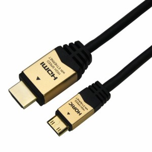 HORIC HDMI MINIケーブル 1m ゴールド HDM10-020MNG 家電 オーディオ関連 AVケーブル HORIC(代引不可)【送料無料】