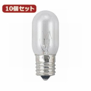  10個セット ナツメ球15Wクリア口金E17 T221715CX10 家電 照明器具 その他の照明器具(代引不可)