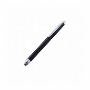 ELECOM エレコム スマートフォン・タブレット用タッチペン 導電繊維タイプ ブラック P-TPS03BK(代引不可)【送料無料】