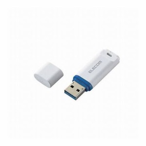 エレコム USBメモリー USB3.2(Gen1)対応 キャップ式 データ復旧サービス付 32GB ホワイト MF-DRU3032GWHR(代引不可)【送料無料】