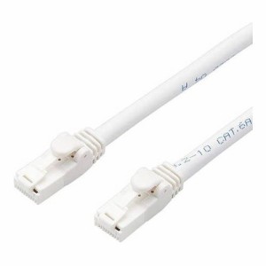 elecom エレコム LANケーブル/CAT6A対応/EU RoHS指令準拠/爪折れ防止/簡易パッケージ仕様/40m/ヨリ線/ホワイト LD-GPAT/WH40/RS(代引不可