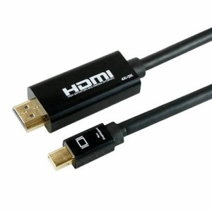 HORIC ホーリックMini Displayport→HDMI変換ケーブル 2m Mini Displayport to HDMI MDPHD20-176BK(代引不可)