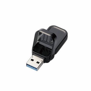 エレコム USBメモリー/USB3.1(Gen1)対応/フリップキャップ式/128GB/ブラック MF-FCU3128GBK(代引不可)【送料無料】