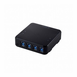 エレコム USB切替器 USB3.0 PC側4ポート 接続機器4ポート 手元スイッチ ブラック U3SW-T4(代引不可)【送料無料】