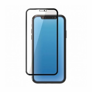 エレコム iPhone 11 フルカバーガラスフィルム フレーム付 ブルーライトカット ブラック PM-A19CFLGFRBLB(代引不可)