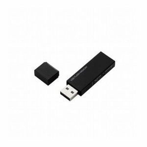 エレコム USBメモリー/USB2.0対応/セキュリティ機能対応/64GB/ブラック MF-MSU2B64GBK(代引不可)