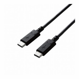 エレコム USB2.0ケーブル/C-Cタイプ/認証品/PD対応/3A出力/2.0m/ブラック U2C-CC20NBK2(代引不可)