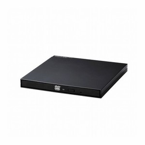 エレコム ポータブルDVDドライブ/USB2.0/書き込みソフト付/Type-Cケーブル付/ACアダプタ付/ブラック LDR-PMK8U2CTBK(代引不可)【送料無料