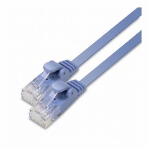 5個セット エレコム LANケーブル/CAT6/フラット/1m/ブルー LD-GF2/BU1X5(代引不可)【送料無料】