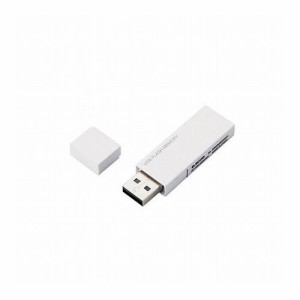 エレコム USBメモリー/USB2.0対応/セキュリティ機能対応/16GB/ホワイト MF-MSU2B16GWH(代引不可)
