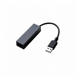 エレコム 有線LANアダプタ/USB2.0/Type-A/ブラック EDC-FUA2-B(代引不可)【送料無料】