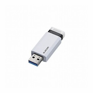 エレコム USBメモリー/USB3.1(Gen1)対応/ノック式/オートリターン機能付/64GB/ホワイト MF-PKU3064GWH(代引不可)