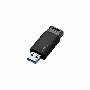エレコム USBメモリー/USB3.1(Gen1)対応/ノック式/オートリターン機能付/128GB/ブラック MF-PKU3128GBK(代引不可)【送料無料】