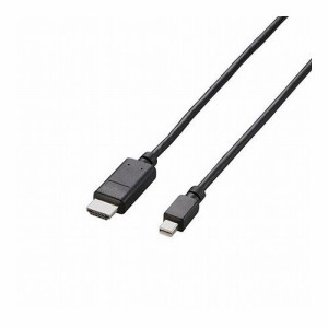 エレコム Mini DisplayPort-HDMI変換ケーブル/1m/ブラック AD-MDPHDMI10BK(代引不可)【送料無料】