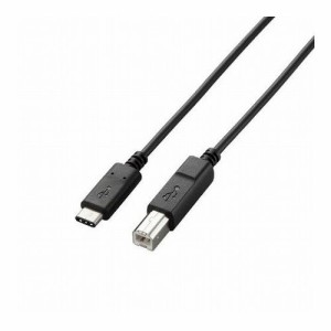 エレコム USB2.0ケーブル(認証品、C-B) U2C-CB05NBK(代引不可)