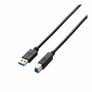 エレコム USB3.0ケーブル/A-Bタイプ/スタンダード/0.5m/ブラック USB3-AB05BK(代引不可)