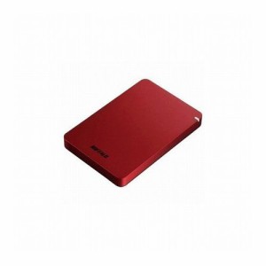 BUFFALO ポータブルHDD レッド 1TB HD-PGF1.0U3-RDA(代引不可)【送料無料】