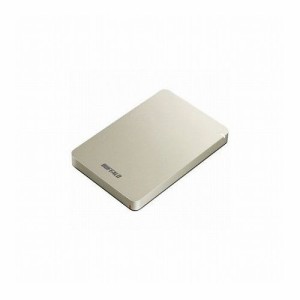 BUFFALO ポータブルHDD ゴールド 1TB HD-PGF1.0U3-GLA(代引不可)【送料無料】