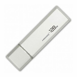HIDISC USB 3.0 フラッシュドライブ 128GB シルバー キャップ式 HDUF114C128G3(代引不可)