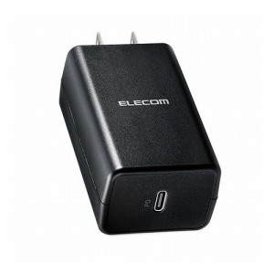 エレコム ACアダプター スマホ充電器 タイプCポート×1 コンパクト ブラック ACDC-PD1645BK(代引不可)【送料無料】