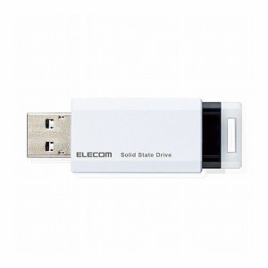 エレコム SSD 外付け ポータブル 250GB 小型 ノック式 USB3.2(Gen1)対応 ホワイト PS4/PS4Pro/PS5 ESD-EPK0250GWH(代引不可)【送料無料】