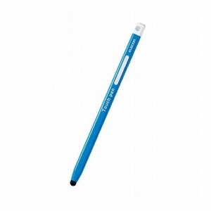 エレコム タッチペン タブレット iPad スマホ 鉛筆型 三角 太軸 感度タイプ ブルー タブレット学習 学校 子供 キッズ P-TPEN02SBU(代引不