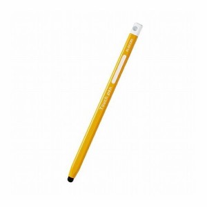 エレコム タッチペン タブレット iPad スマホ 鉛筆型 三角 太軸 感度タイプ イエロー タブレット学習 学校 子供 キッズ P-TPEN02SYL(代引