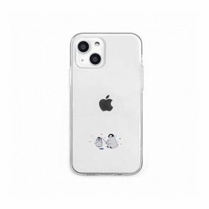 dparks ソフトクリアケース for iPhone 13 mini ミニ動物 ペンギン DS21138i13MN(代引不可)