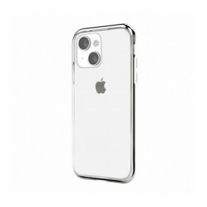 motomo INO LINE INFINITY CLEAR CASE for iPhone 13 Chrome Silver MT21572i13SV(代引不可)