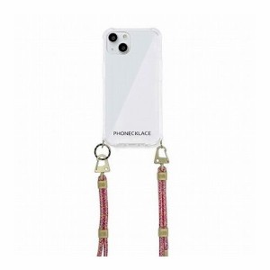 PHONECKLACE クロスボディストラップ付きクリアケース for iPhone 13 Rainbow PN21596i13RB(代引不可)【送料無料】