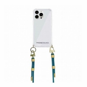 PHONECKLACE クロスボディストラップ付きクリアケース for iPhone 13 Pro Sea PN21607i13PSE(代引不可)【送料無料】