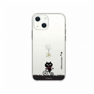 abbi FRIENDS ネコマンジュウソフトクリアケース for iPhone 13 サイクリング ABF21735i13(代引不可)