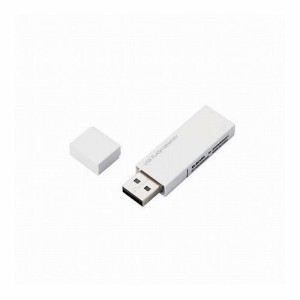 5個セットエレコム USBメモリー/USB2.0対応/セキュリティ機能対応/64GB/ホワイト MF-MSU2B64GWHX5(代引不可)【送料無料】