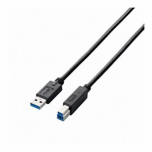 5個セットエレコム A to Bケーブル/2.0m/RoHS/簡易パッケージ/ブラック USB3-AB20BK/RSX5(代引不可)【送料無料】