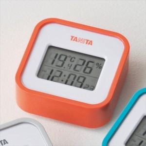 タニタ デジタル温湿度計 オレンジ K20107938(代引不可)