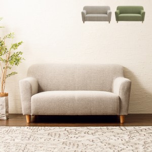 ソファ 2人掛け エルフ 北欧風 ファブリック コンパクト ラブソファ sofa 2P ソファ シンプル モダン おしゃれ ナチュラル(代引不可)【送