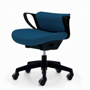オフィスチェア ピコラ ミニバック 布張 CR-G534E6GRT6-VN プルシアンブルー 椅子 リモートワーク 在宅 仕事 勉強 快適 おしゃれ パソコ