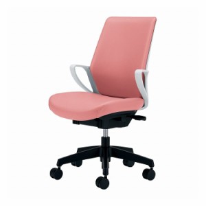 オフィスチェア ピコラ ハイバック エコPVCレザー張 CR-G532E1VZ92-W ライトローズ 椅子 リモートワーク 在宅 仕事 勉強 快適 おしゃれ 