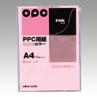 文運堂 ファインカラーPPC A4 ピンク 1 袋 カラー335 文房具 オフィス 用品