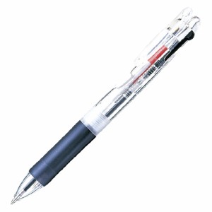 ゼブラ クリップオンG 2色ボールペン 透明 1 本 B2A3-C 文房具 オフィス 用品