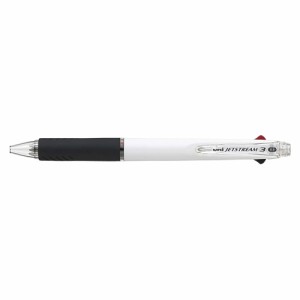 三菱鉛筆 ジェットストリーム 3色ボールペン 白 1 本 SXE340005.1 文房具 オフィス 用品