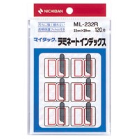 ニチバン マイタックラミネートインデックス 中 赤枠 1 パック ML-232R 文房具 オフィス 用品