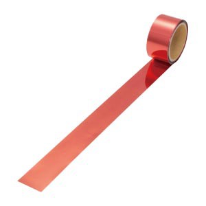 ササガワ メッキテープ 赤 50×40m 1 巻 40-4496 文房具 オフィス 用品