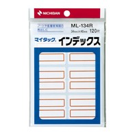 ニチバン マイタックインデックス 特大 赤枠 1 パック ML-134R 文房具 オフィス 用品