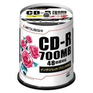 三菱化学メディア データ用CD-R 100枚スピンドル 1 パック SR80PP100 文房具 オフィス 用品【送料無料】