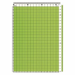 共栄プラスチック カラー方眼下敷 B5判 グリーン 1枚