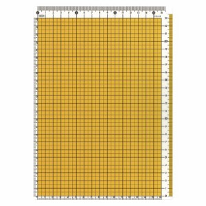 共栄プラスチック カラー方眼下敷 B5判 イエロー 1枚