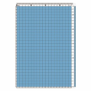 共栄プラスチック カラー方眼下敷 A4判 ブルー 1枚